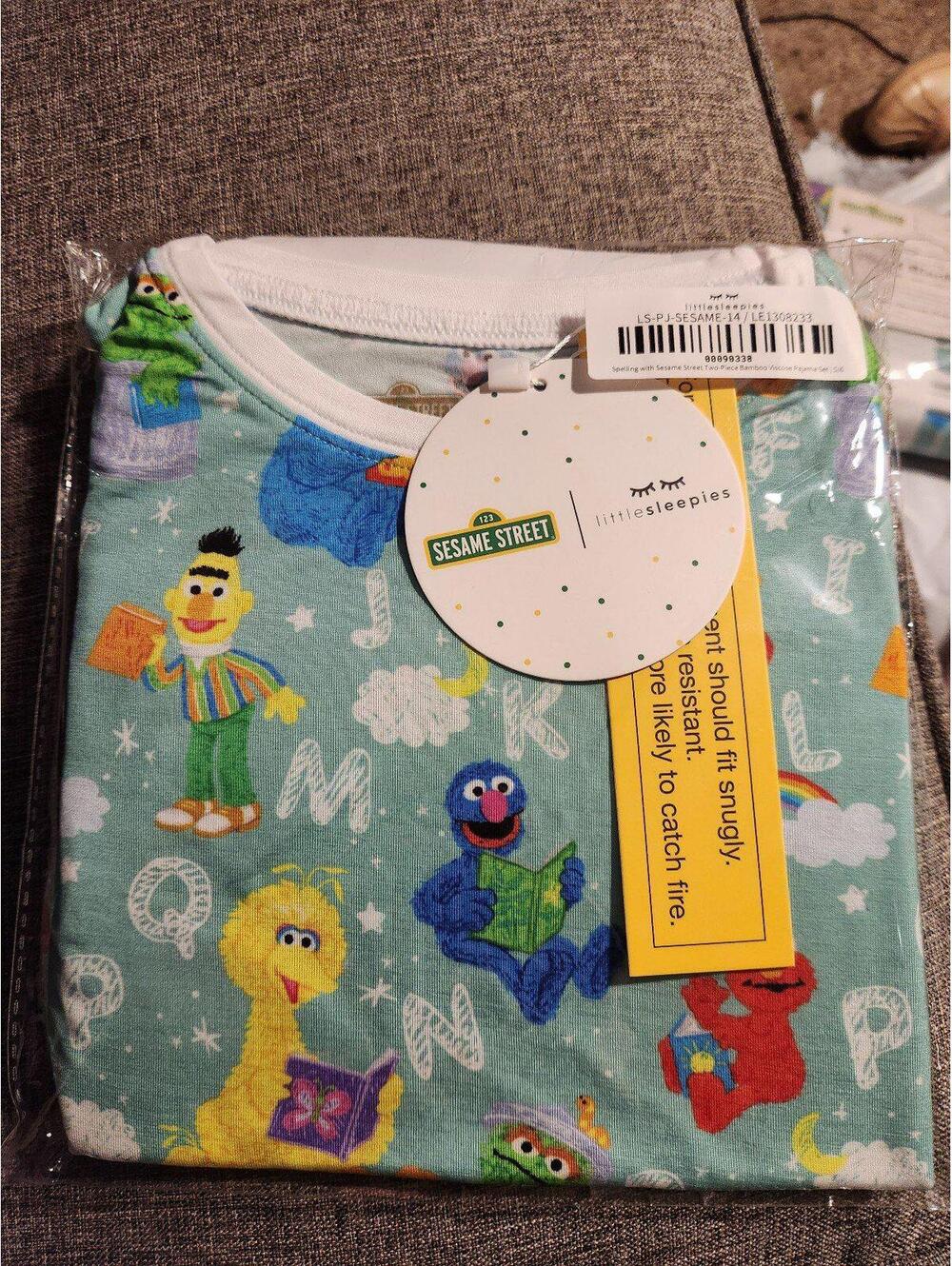 Little Sleepies bamboo  sesame street